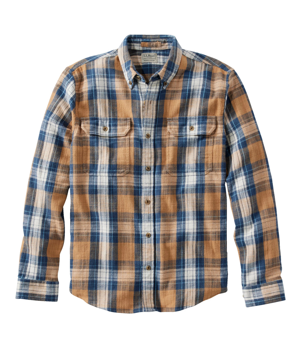 Men's Brushed Cotton Flannel Shirt - Barley