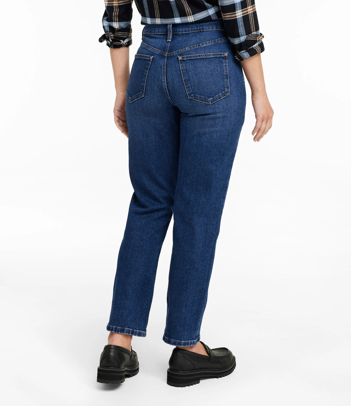 Women's High-Rise Stovepipe Ankle Jeans - Faded Indigo