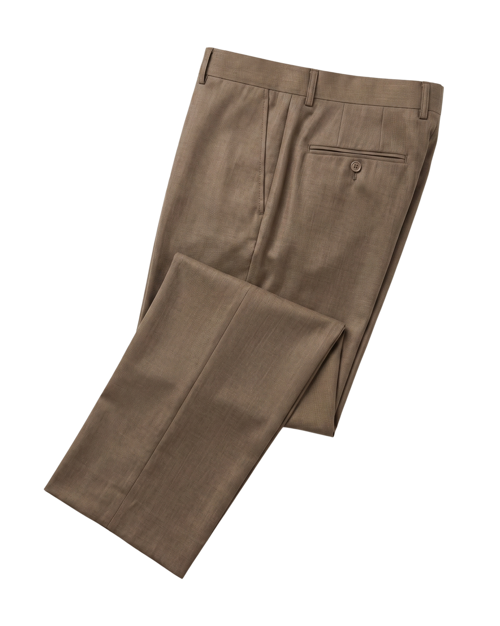 Men's Camel Tan Classic Fit Peak Lapels Wool 3-Piece Suit