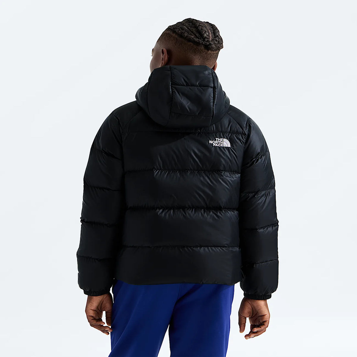Boys' Down Hooded Jacket - Black