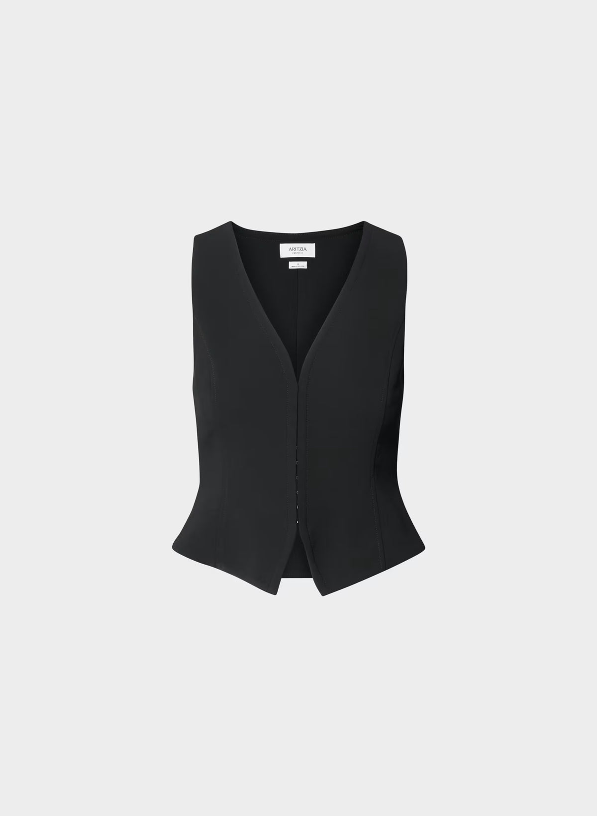 Lined Tailored Suit Vest - Olive