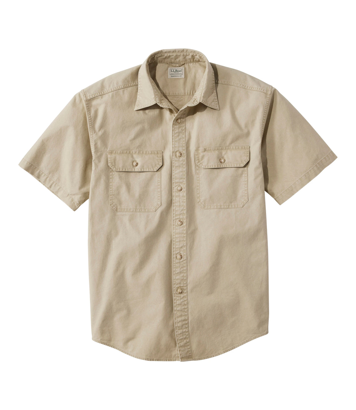 Men's Short Sleeve Canvas Shirt - Green