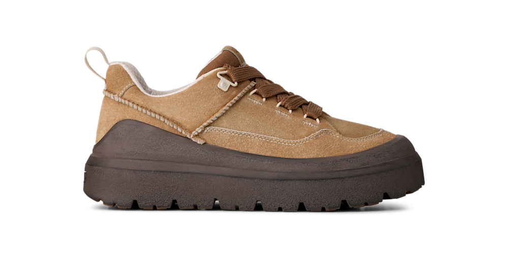 Men's Distressed Suede Sneaker - Chestnut