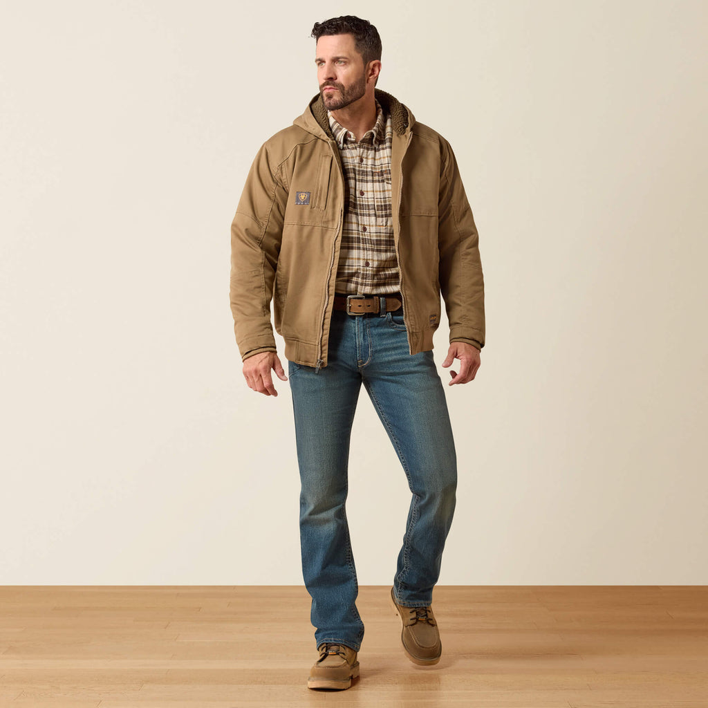 Men's Water-Repellent Sherpa-Lined Work Jacket