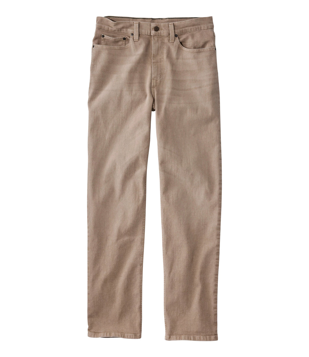 Men's Stretch Straight-Leg Jeans - Tan