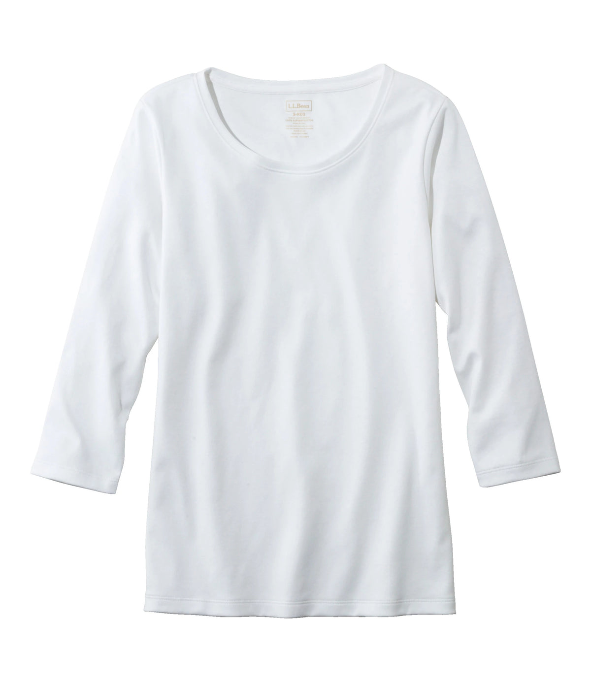 Women's Pima Cotton Jewel Neck T-Shirt - Black