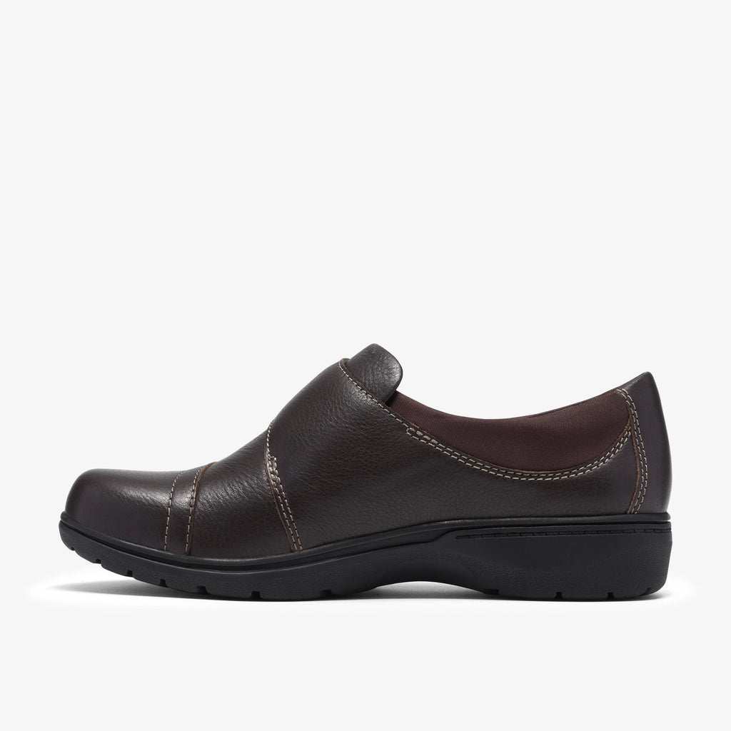 Women's Leather Slip-On Mule - Dark Brown