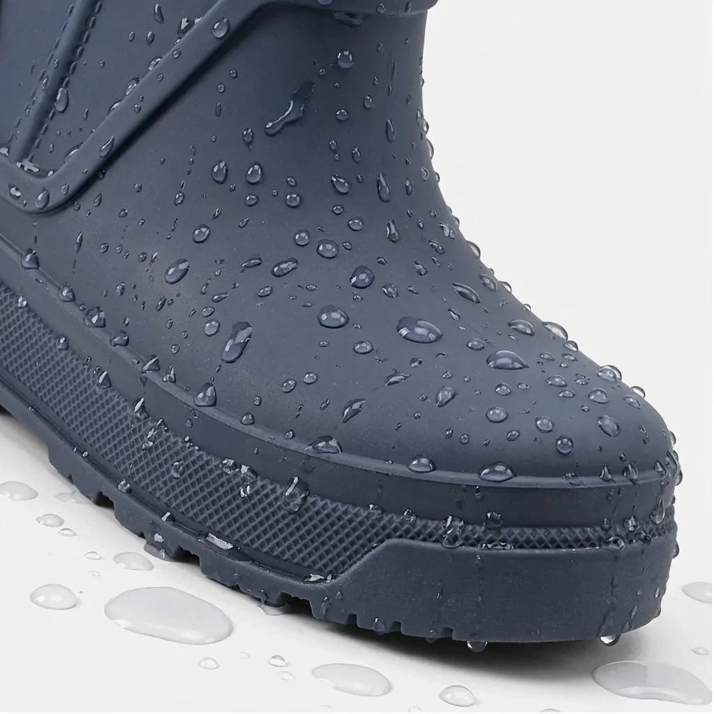 Kids' Waterproof Short Rain Boots - Dark Purple