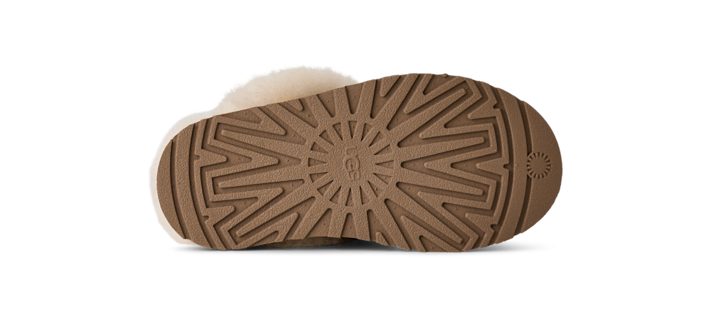 Kids' Suede Platform Slippers - Sand