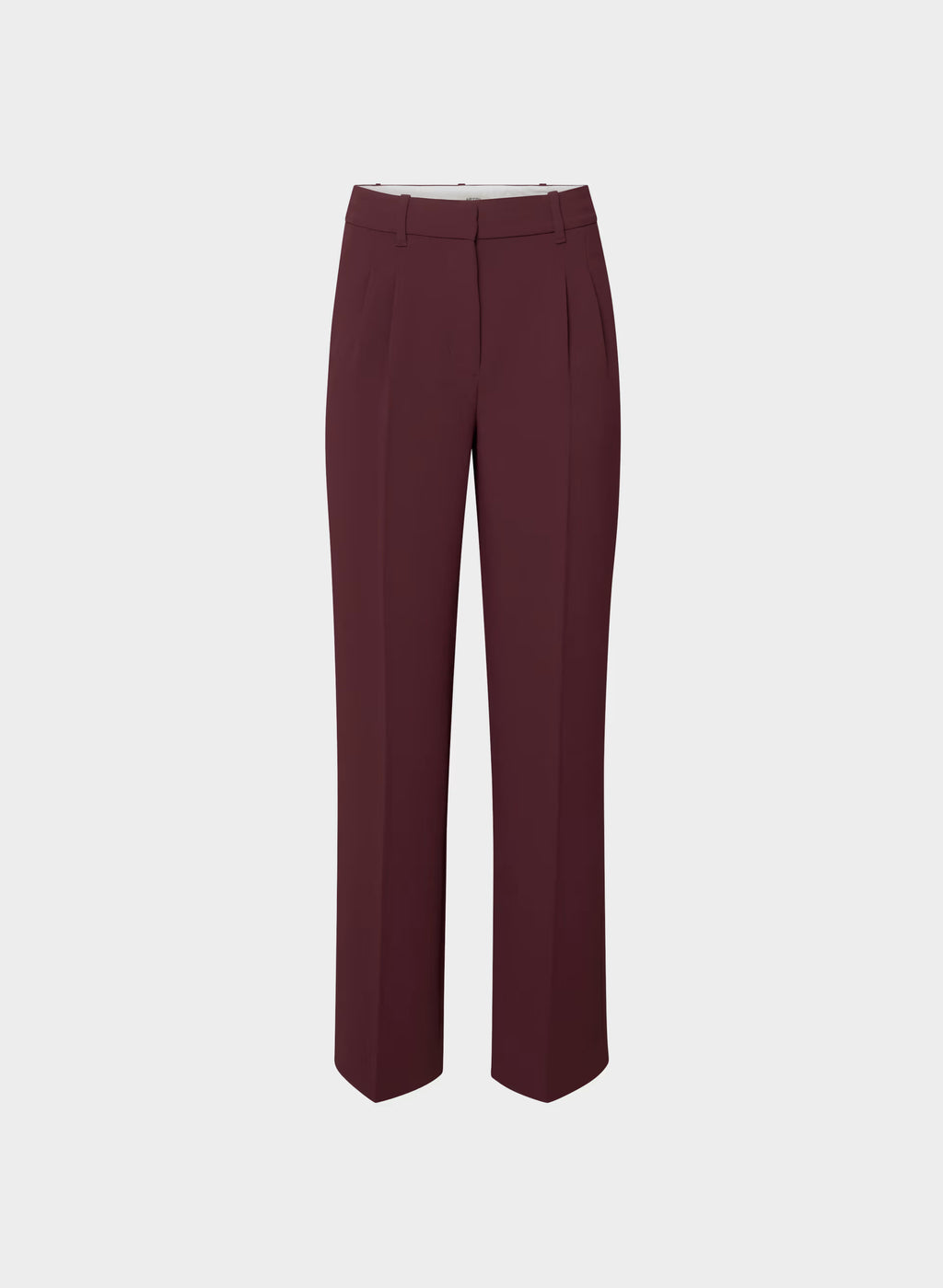 High-Rise Wide-Leg Crepe Trousers - Sand