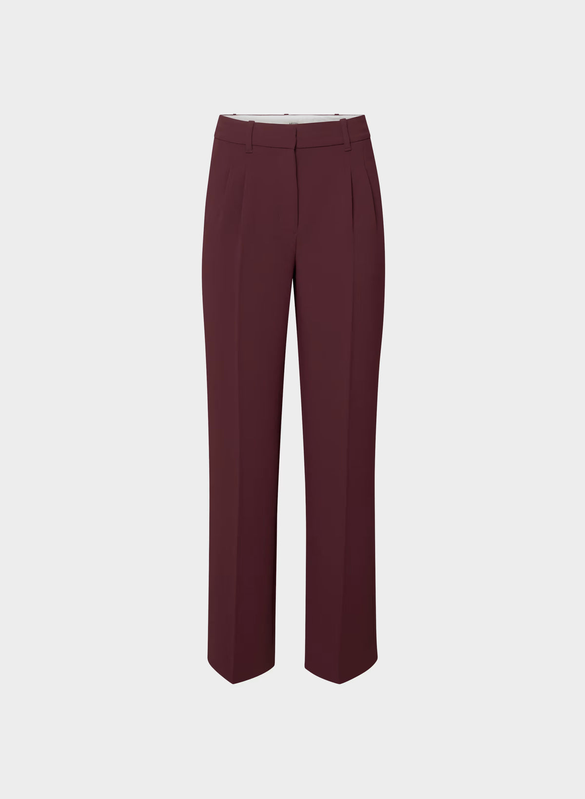 High-Rise Wide-Leg Crepe Trousers - Sand