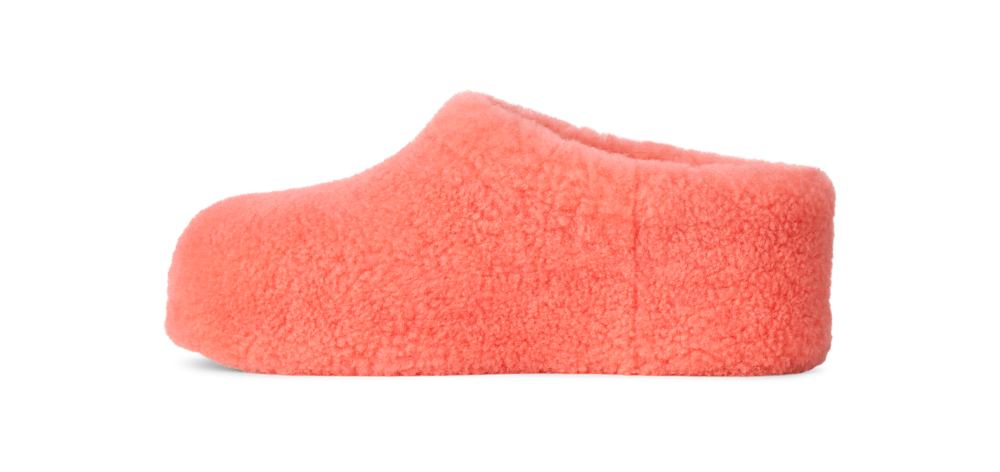 Women's Shearling-Trim Suede Clog