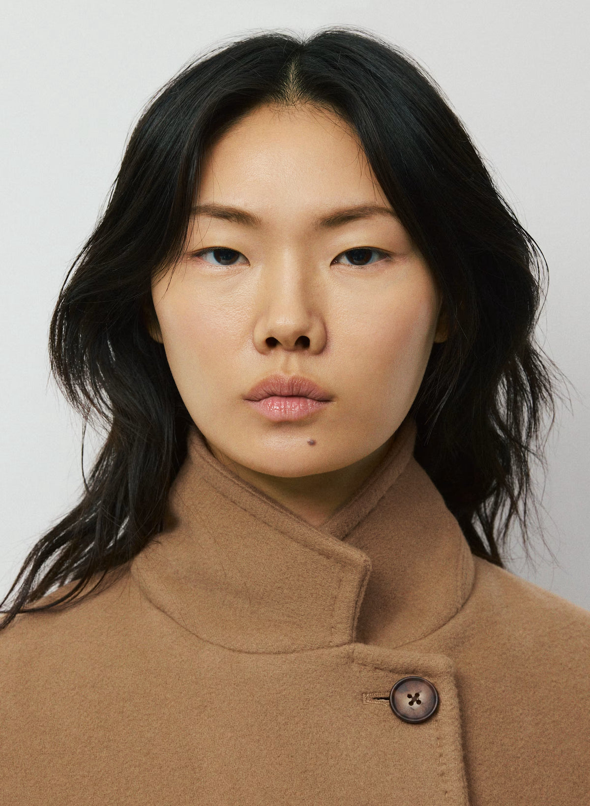 Double-Breasted Wool Cashmere Coat - Herringbone
