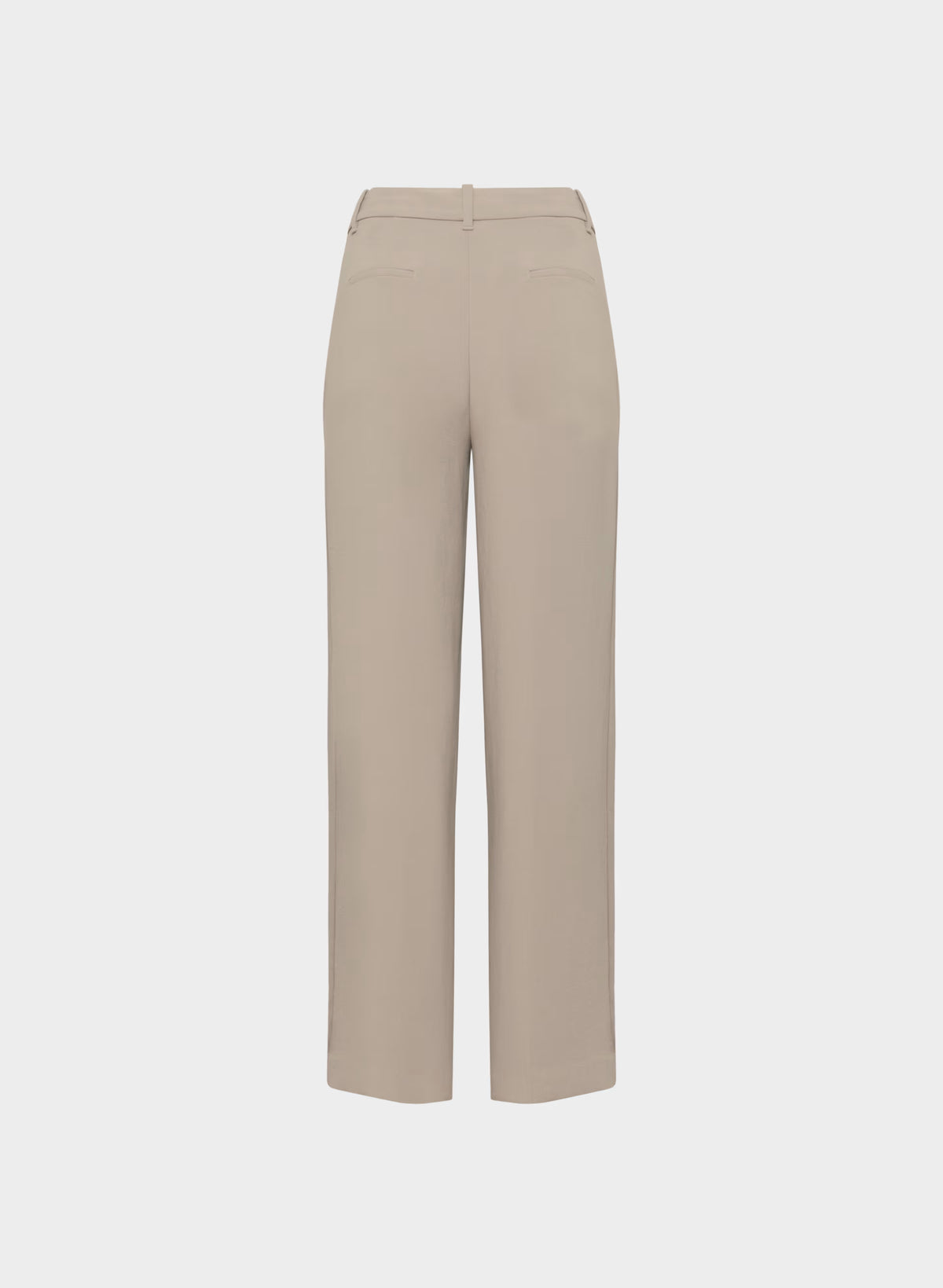 High-Rise Wide-Leg Crepe Trousers - Sand