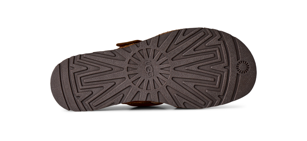 Women's Adjustable Leather Slide Sandal