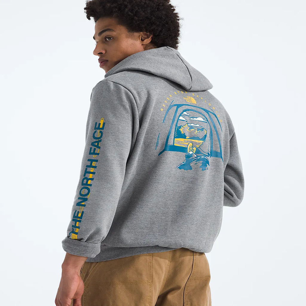 Men's Graphic Pullover Hoodie - Gray
