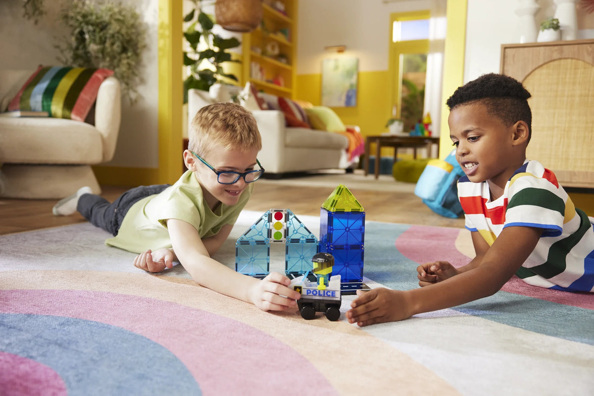 20-Piece Patrol Vehicle Magnetic Building Set