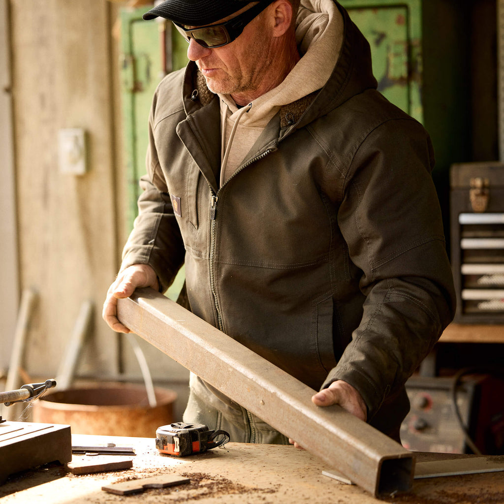 Men's Water-Repellent Sherpa-Lined Work Jacket