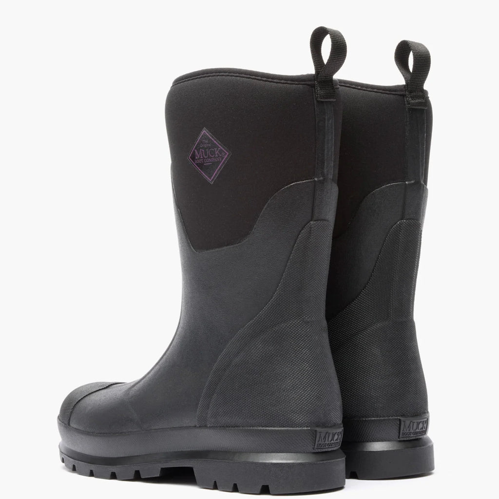 Women's Waterproof Mid Work Boot - Black