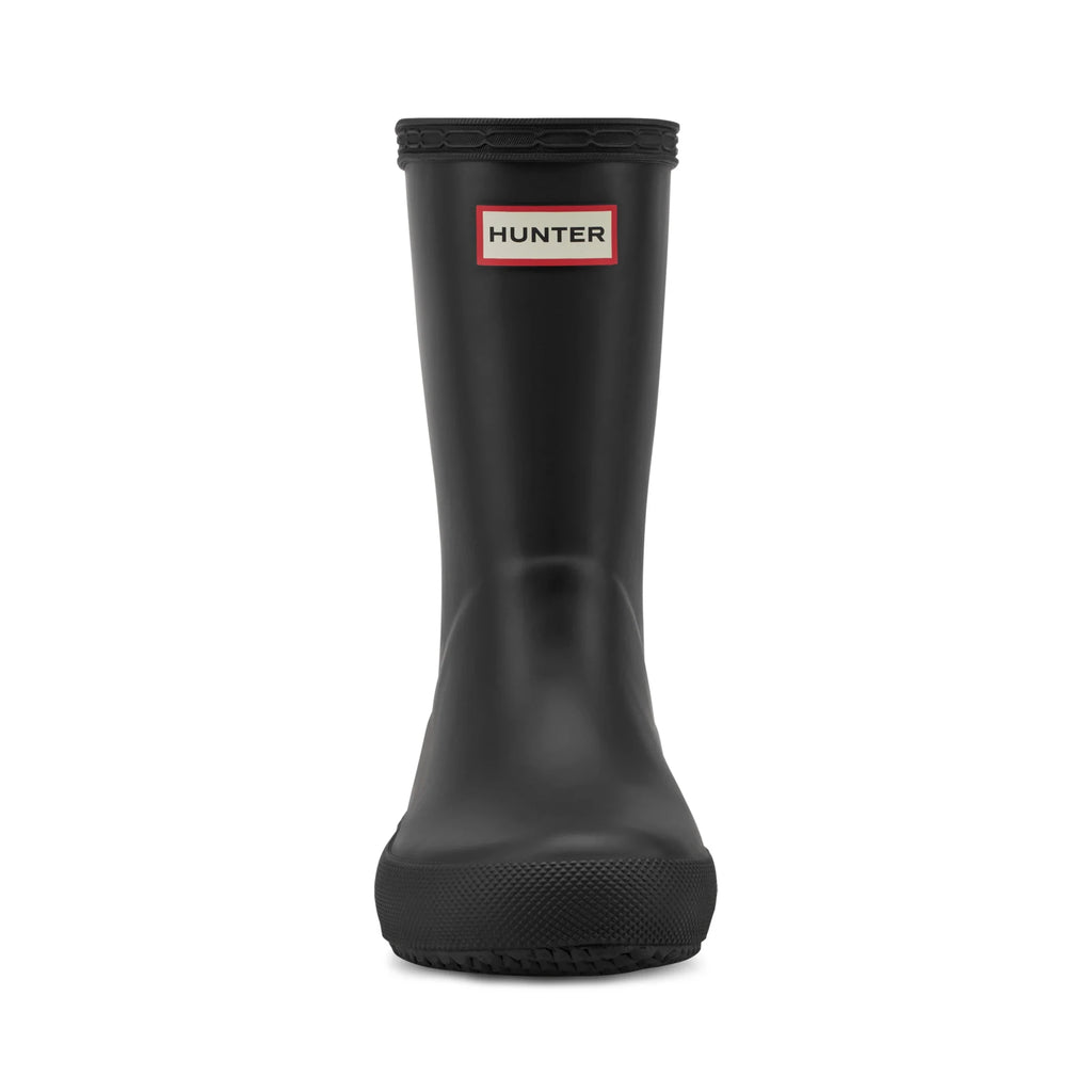 Kids' Waterproof Logo Rain Boots - Black