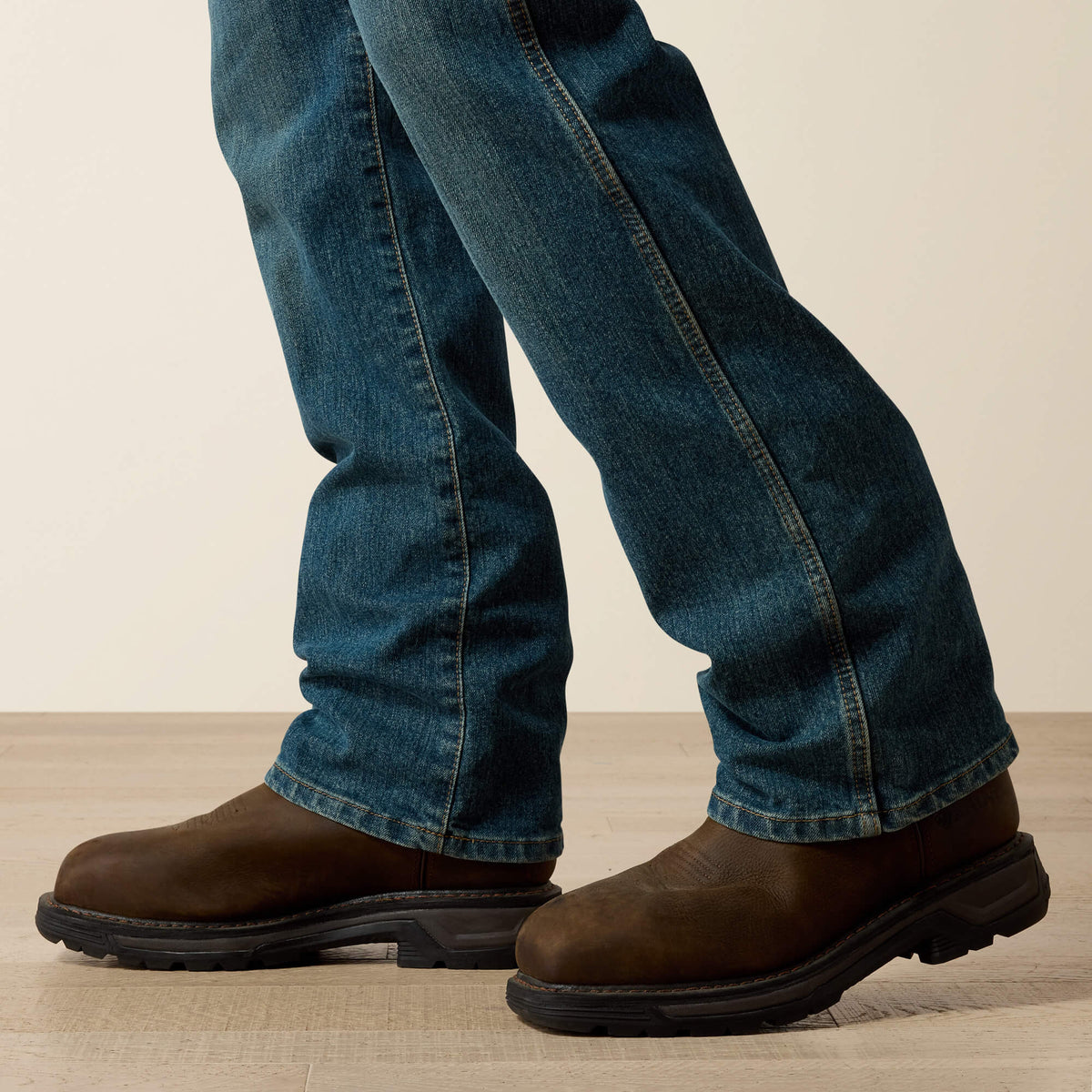 Men's Relaxed Stretch Boot Cut Work Jeans
