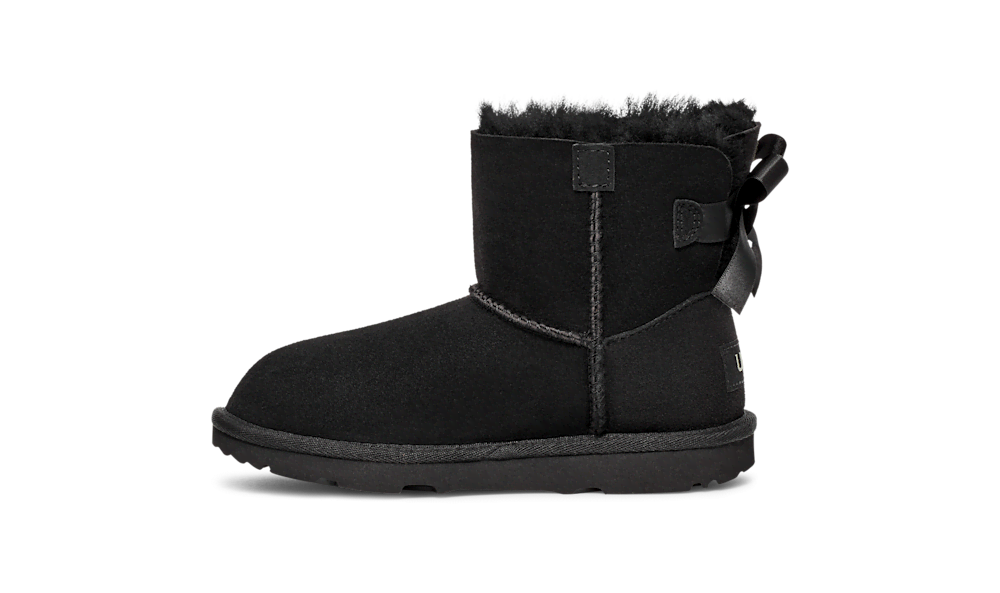 Kids' Mini Sheepskin Bow Boot - Brown