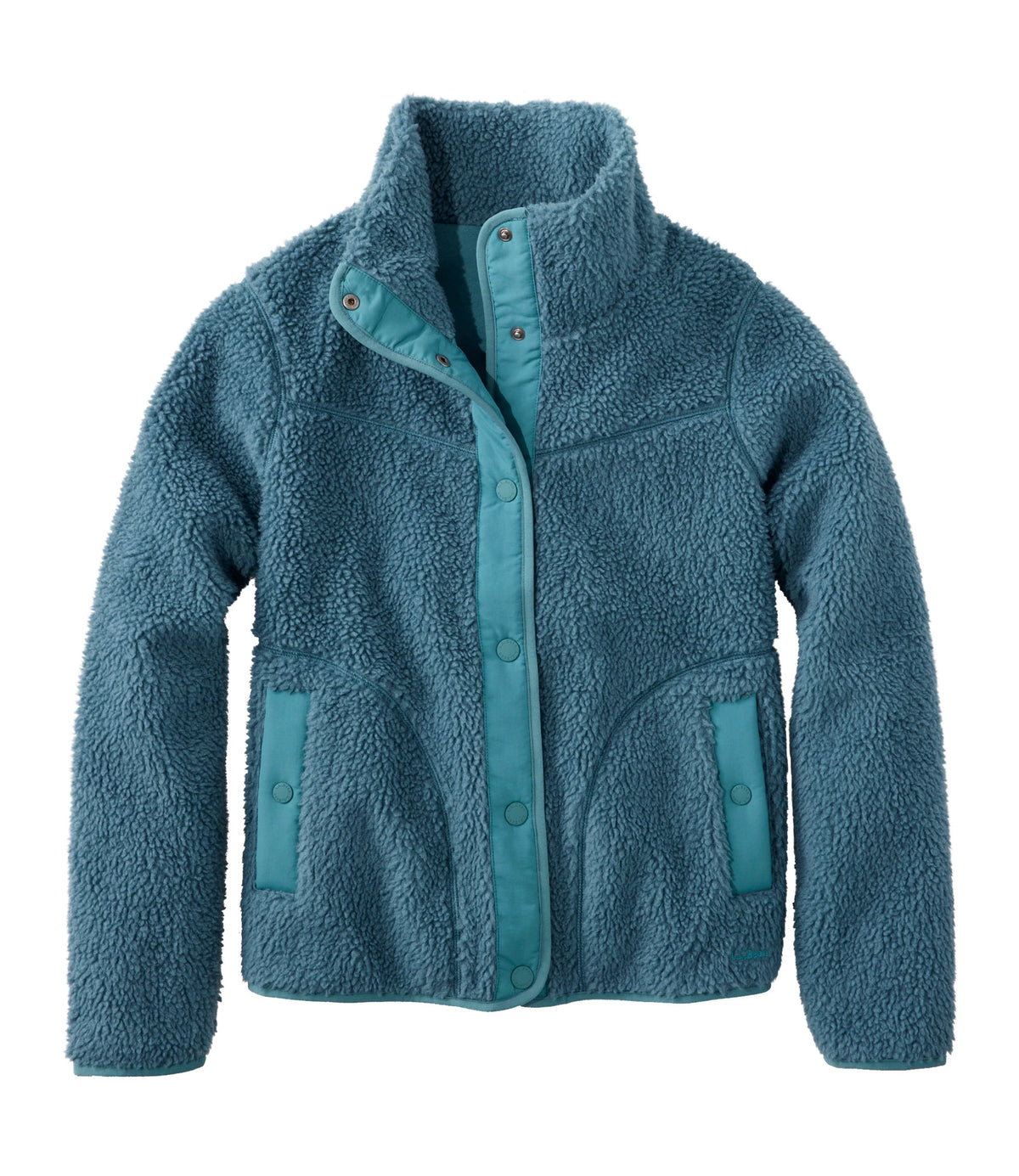 Women's Sherpa Fleece Jacket - Teal
