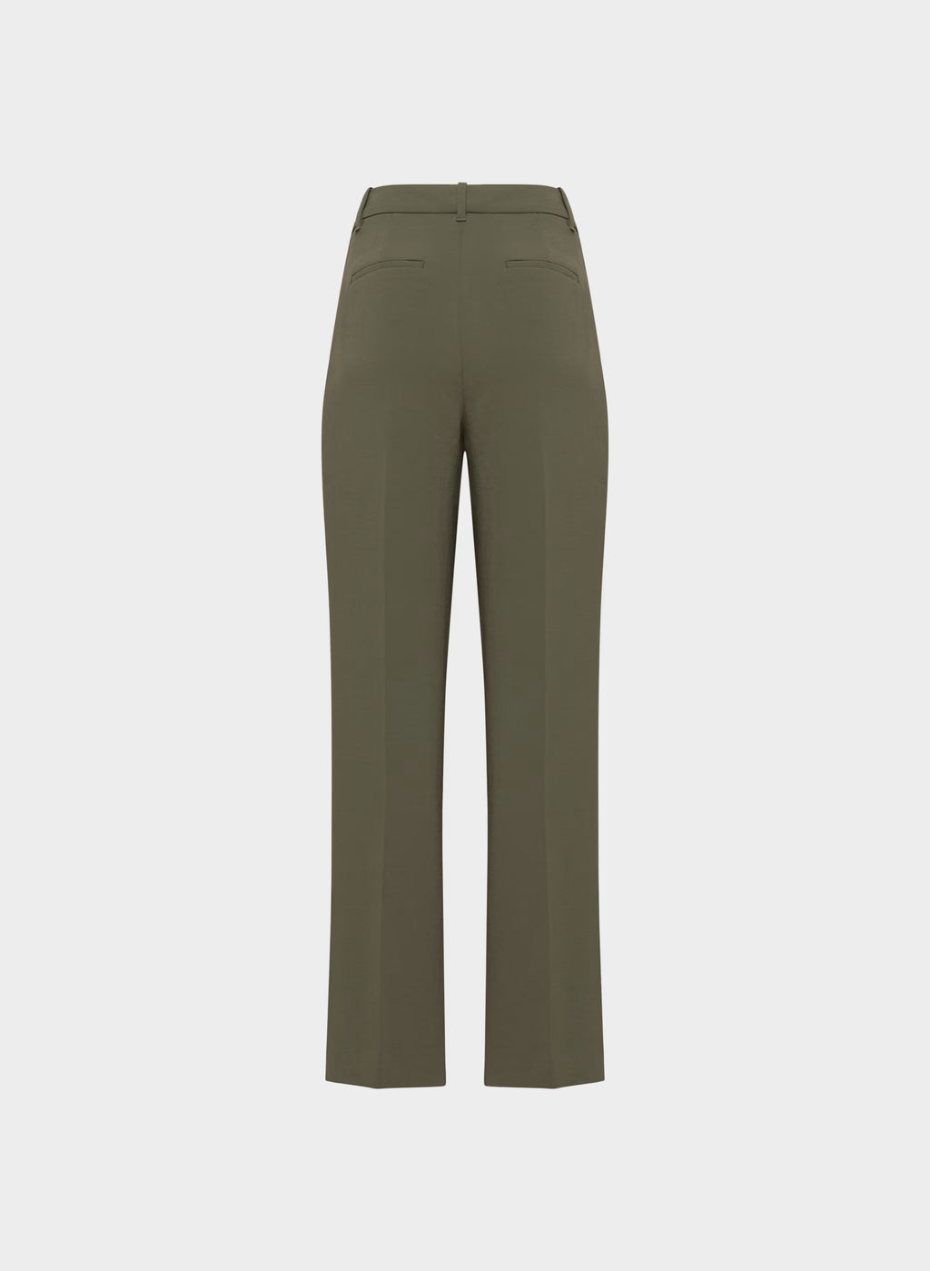 High-Rise Wide-Leg Crepe Trousers - Sand