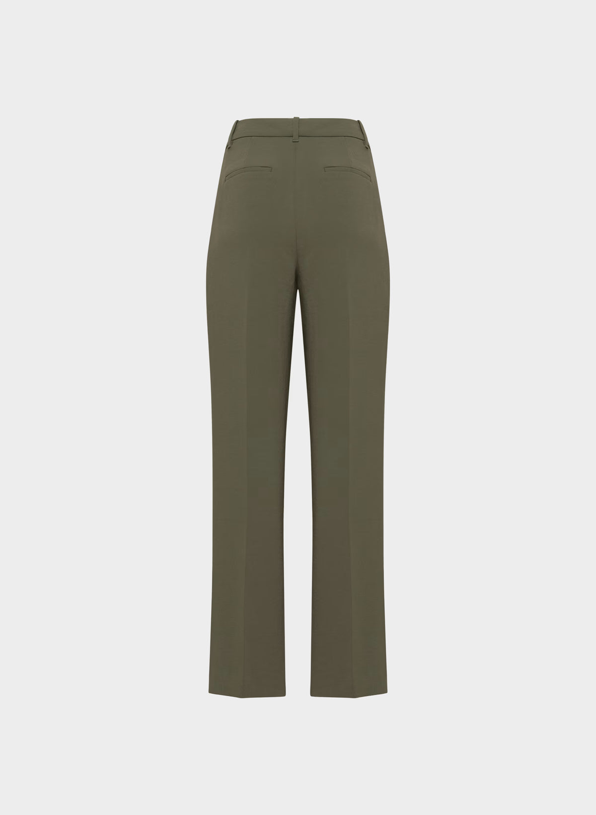 High-Rise Wide-Leg Crepe Trousers - Sand