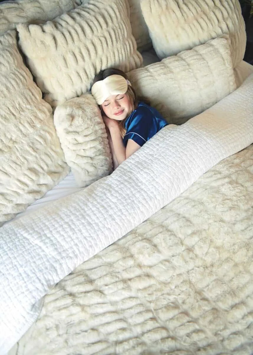 Stretch Plush Duvet Cover - Cream