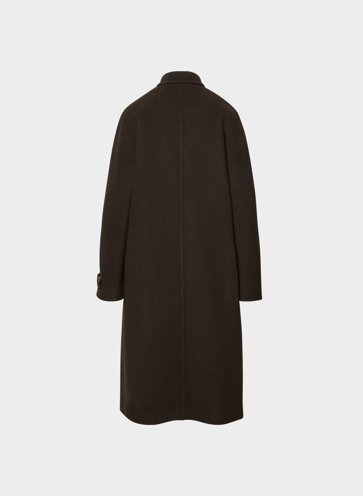 Double-Breasted Wool Cashmere Coat - Herringbone