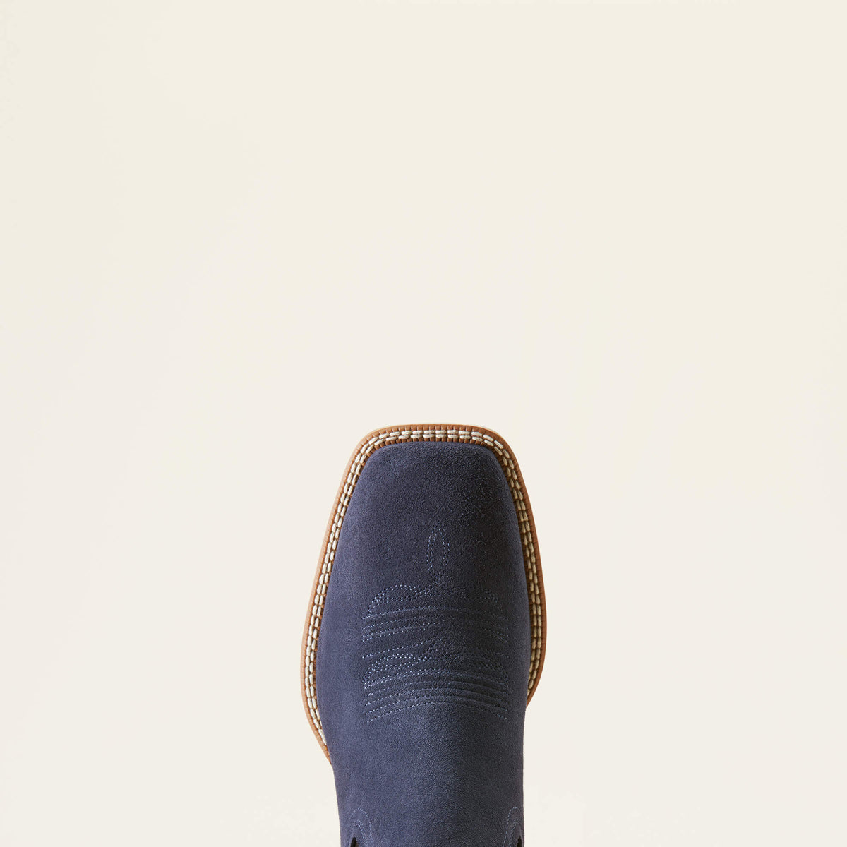 Men's Suede Wide Square Toe Chelsea Boots - Navy