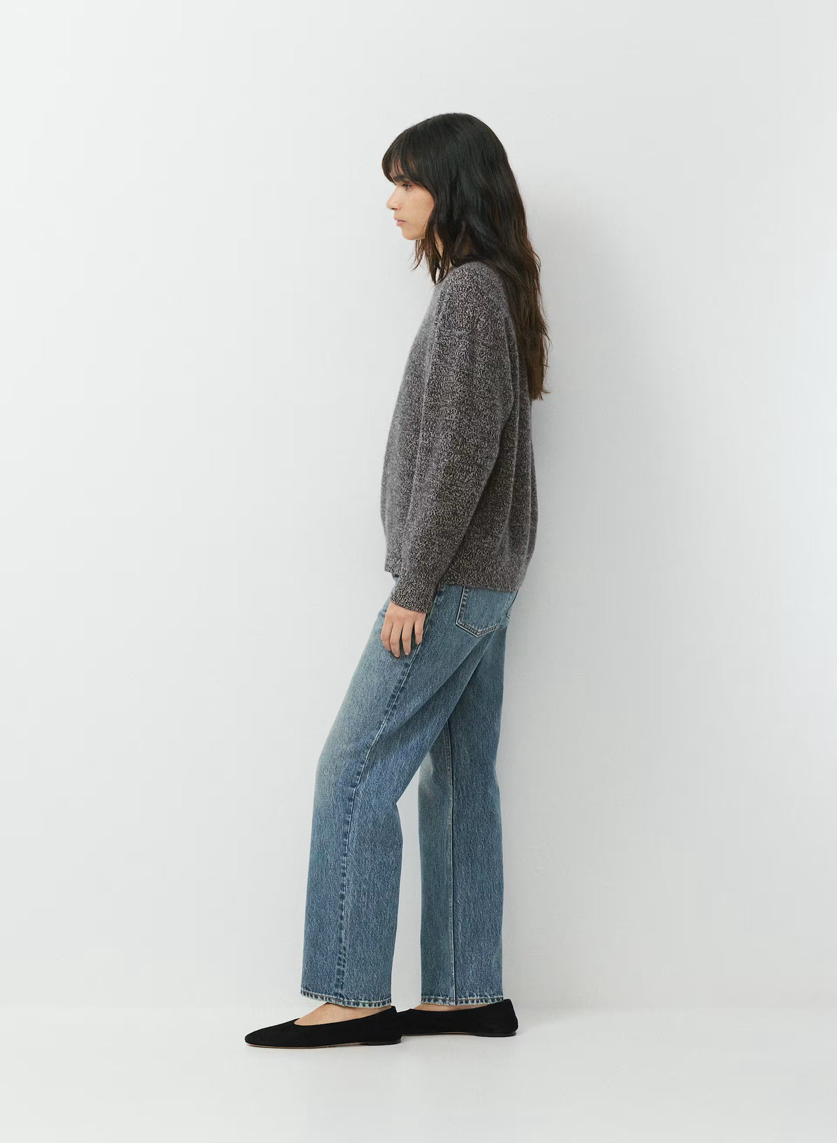 Wool Cashmere Raglan Sweater - Olive