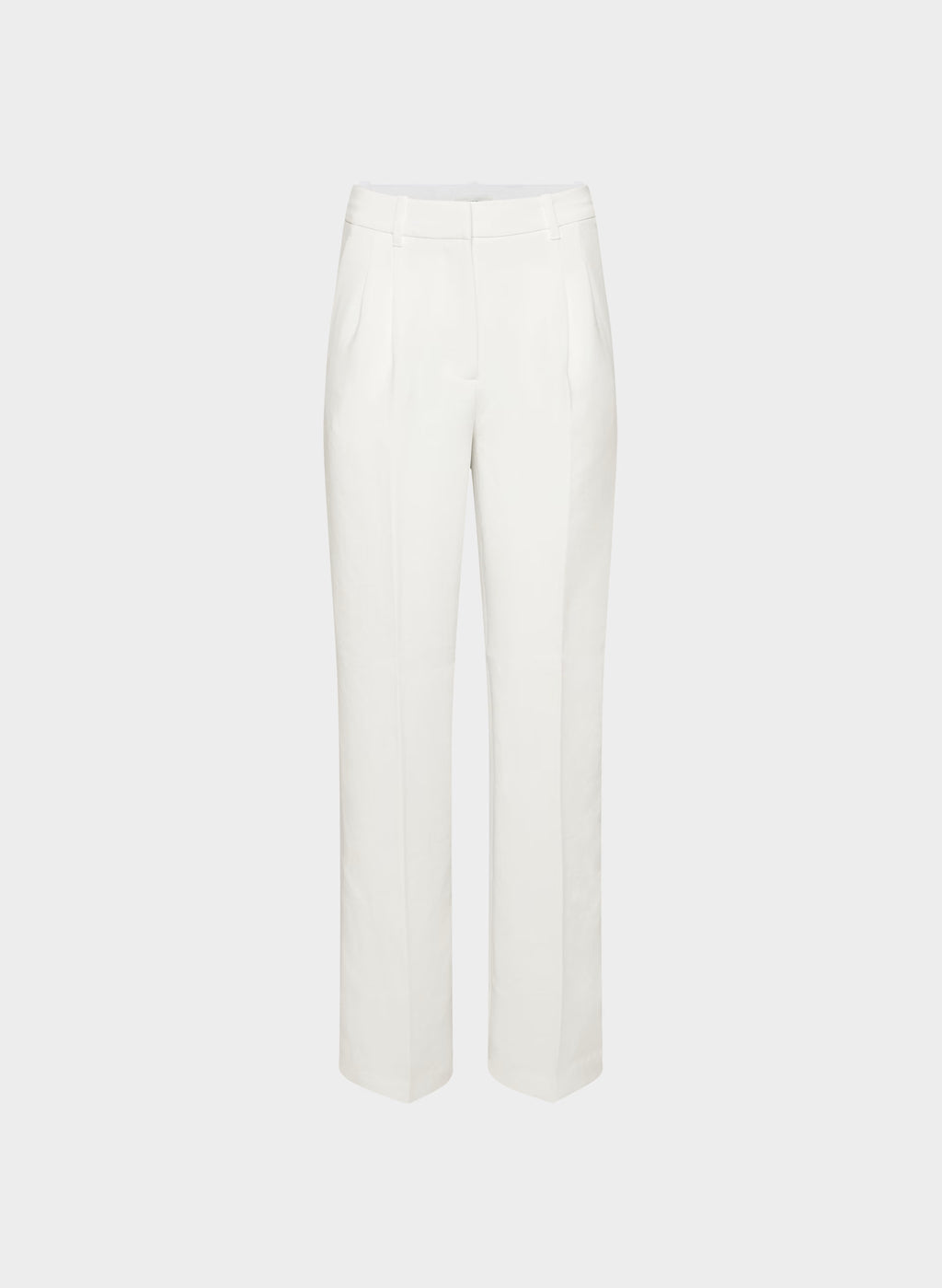 High-Rise Wide-Leg Crepe Trousers - Sand