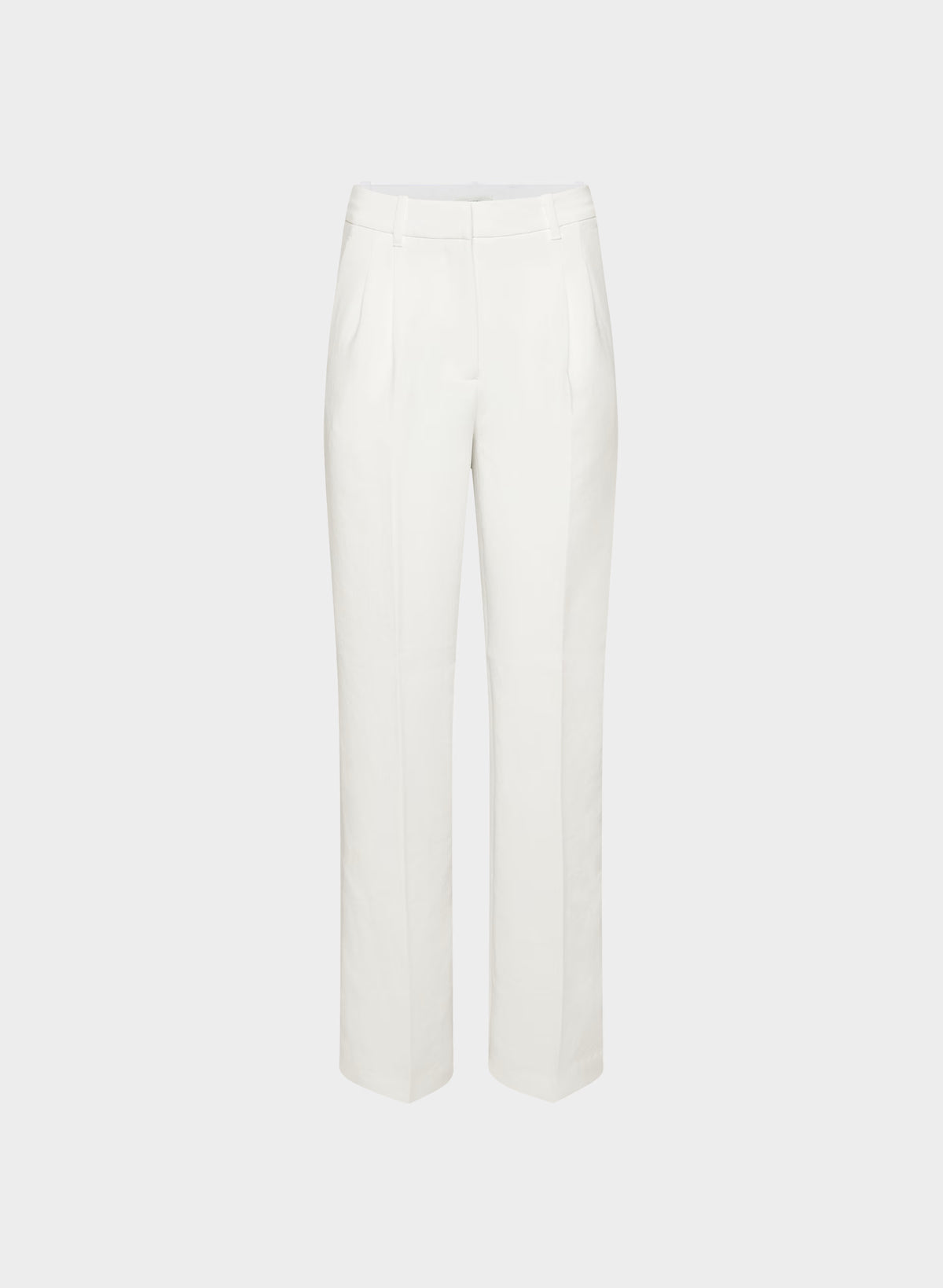 High-Rise Wide-Leg Crepe Trousers - Sand