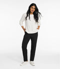 Women's High-Rise Stretch Tapered Pants - Taupe
