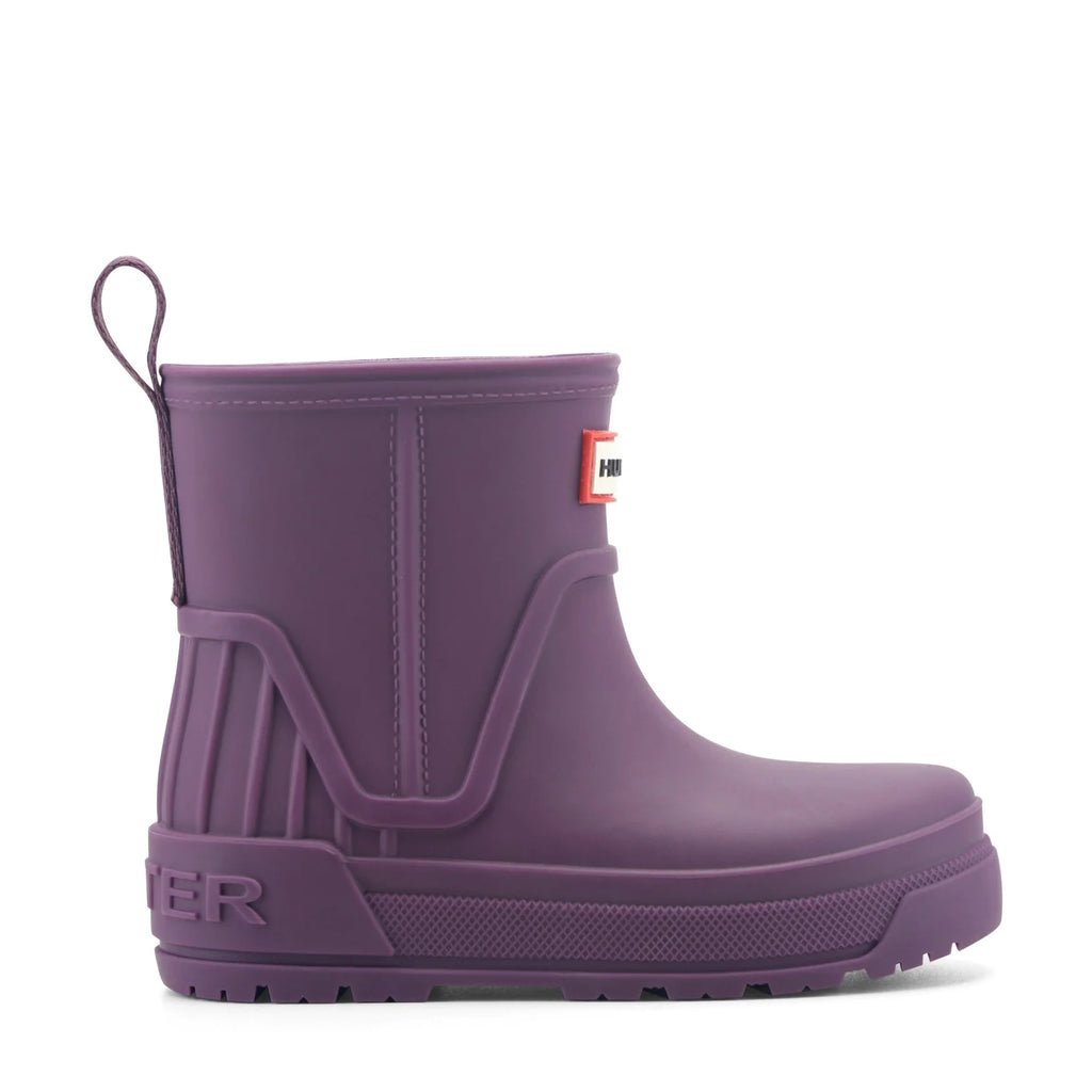 Kids' Waterproof Short Rain Boots - Dark Purple