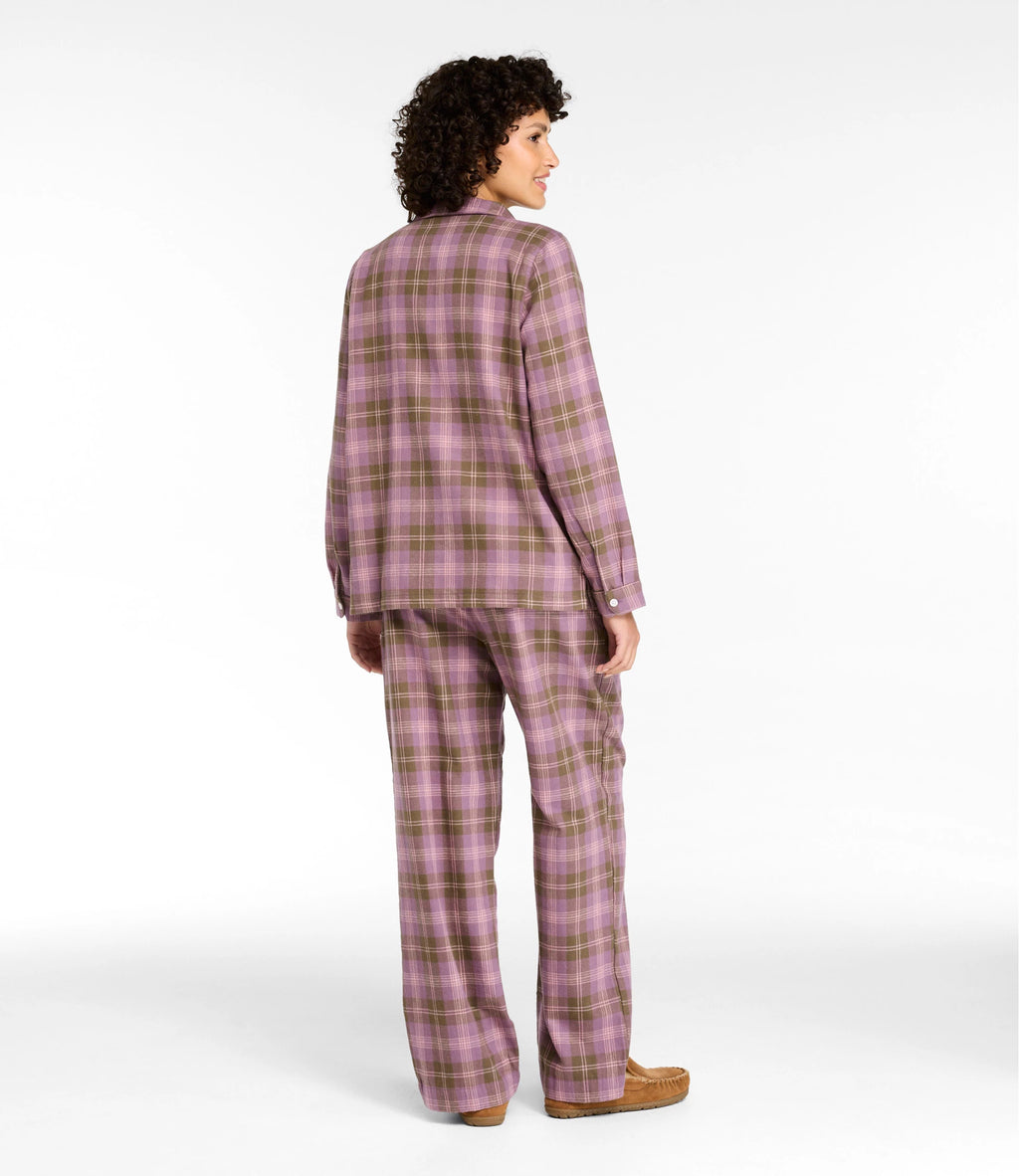 Women's Plaid Cotton Flannel Pajama Set
