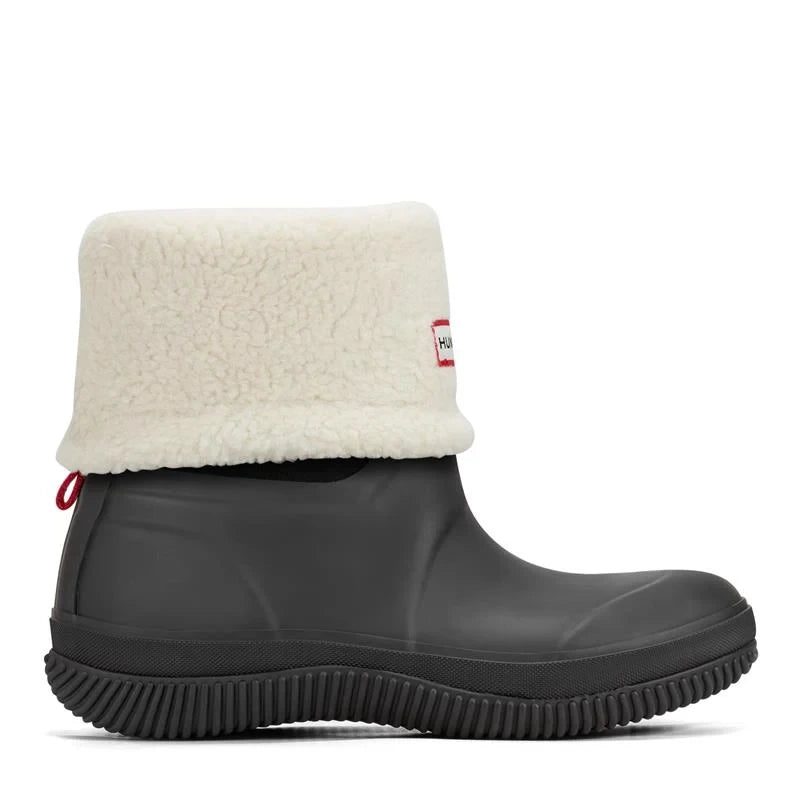 Women's Insulated Roll-Top Snow Boots - Black