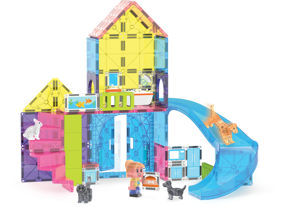 50-Piece Pet House Magnetic Building Set