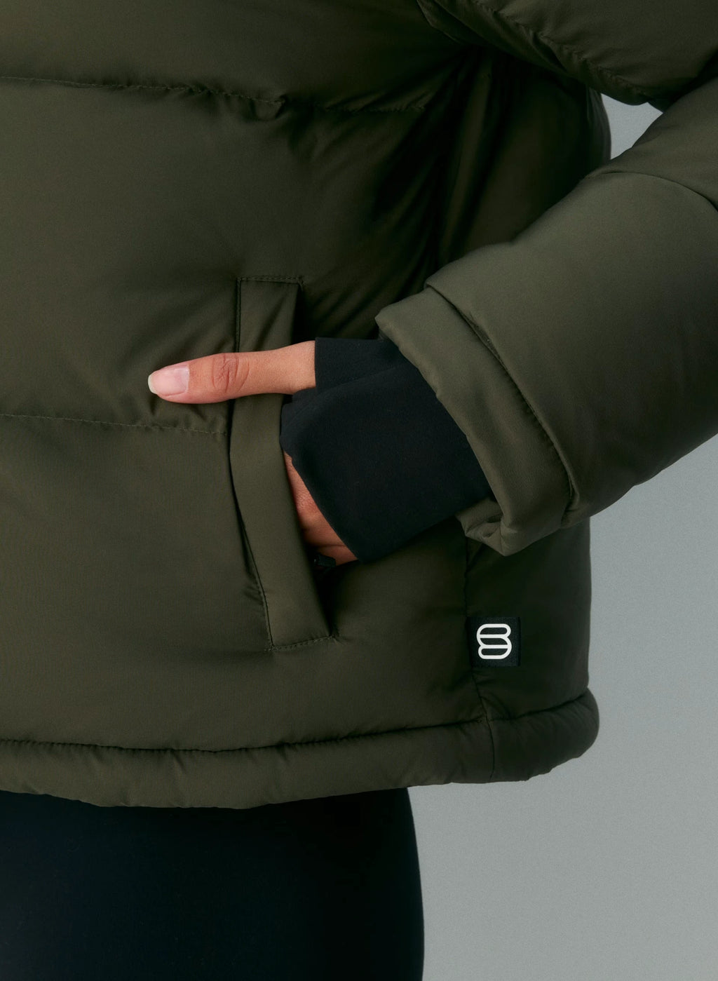 Short Down Puffer Jacket - Blue