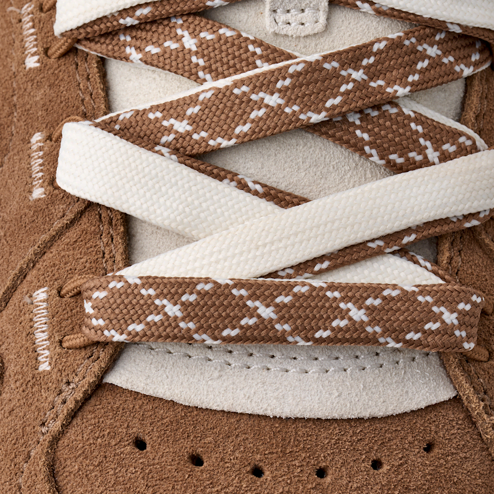 Men's Mixed Material Low Top Sneaker - Chestnut