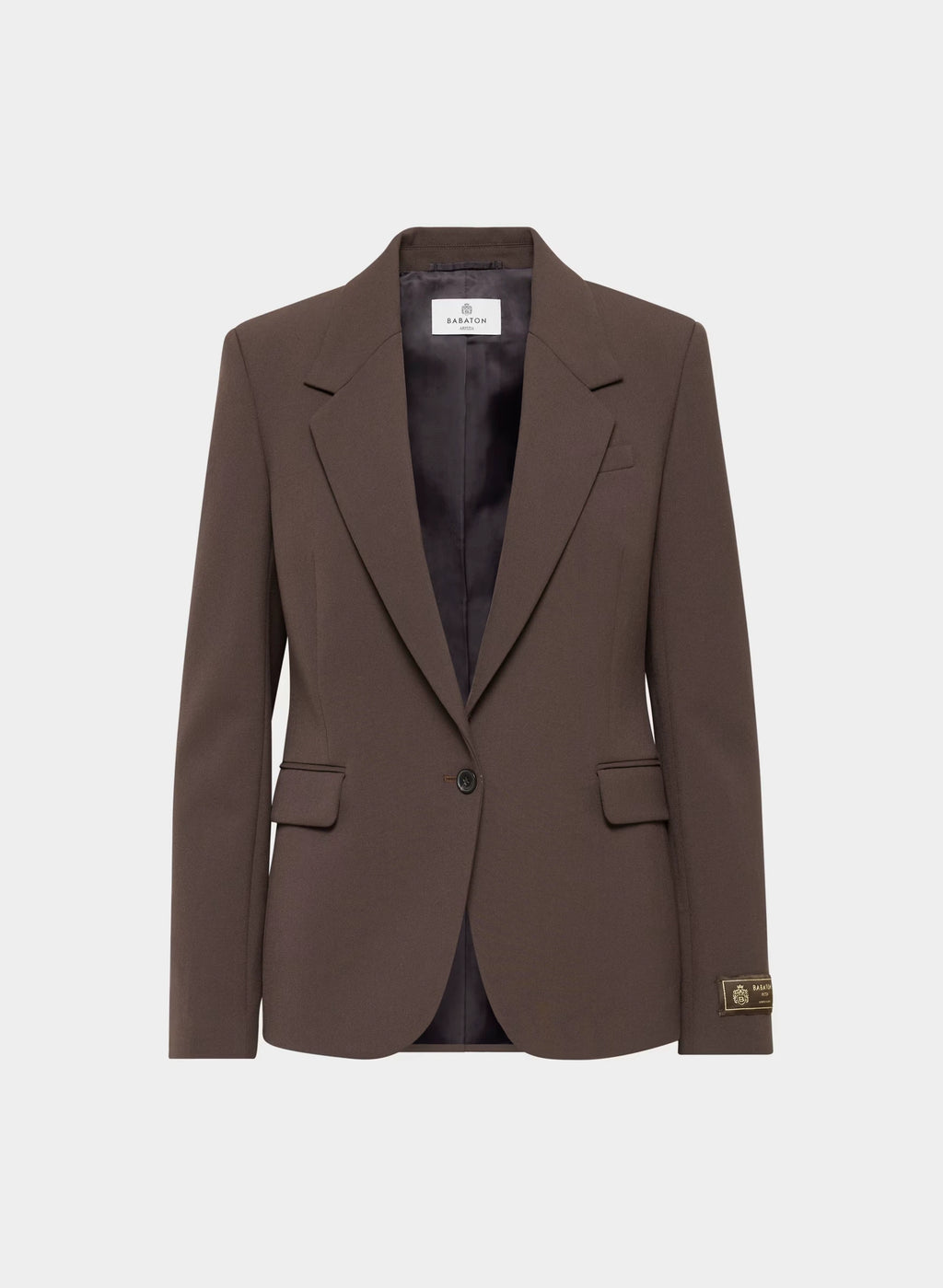 Single-Breasted Stretch Blazer - Check