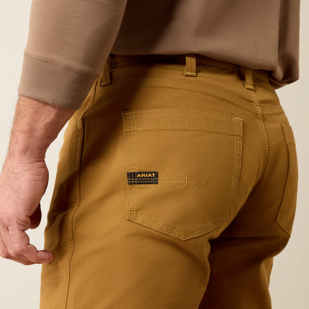 Men's Relaxed Stretch Canvas Work Pants - Khaki