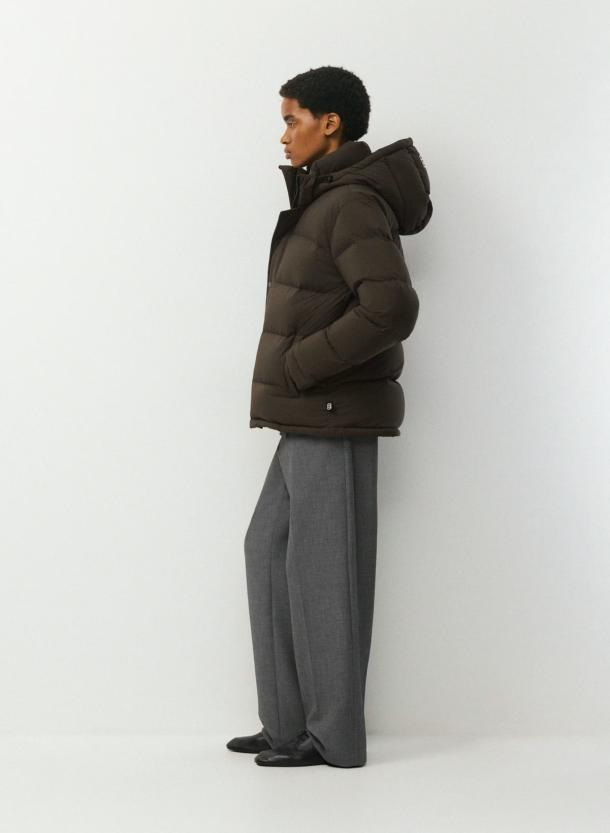 Long Down Puffer Jacket - Blue