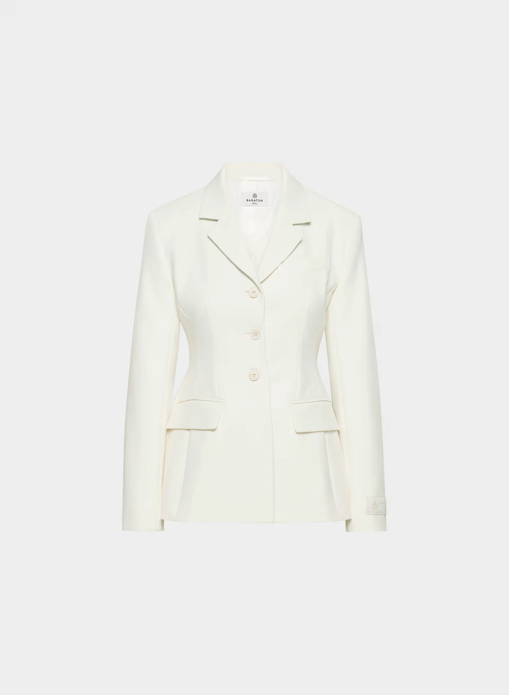 Single-Breasted Stretch Blazer - Brown Check