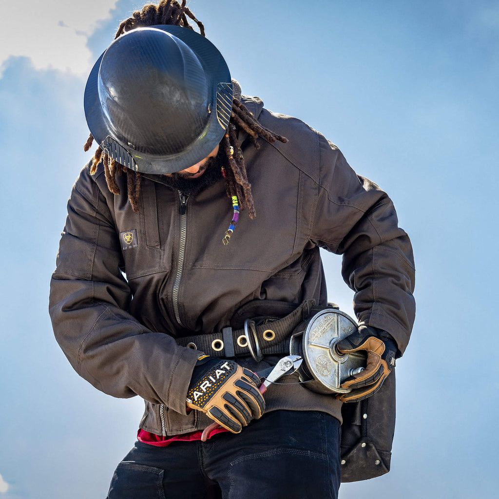 Men's Water-Repellent Sherpa-Lined Work Jacket