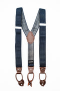 Men's Navy Stripe Suspenders