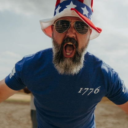 1776 Flag T-Shirt - Royal
