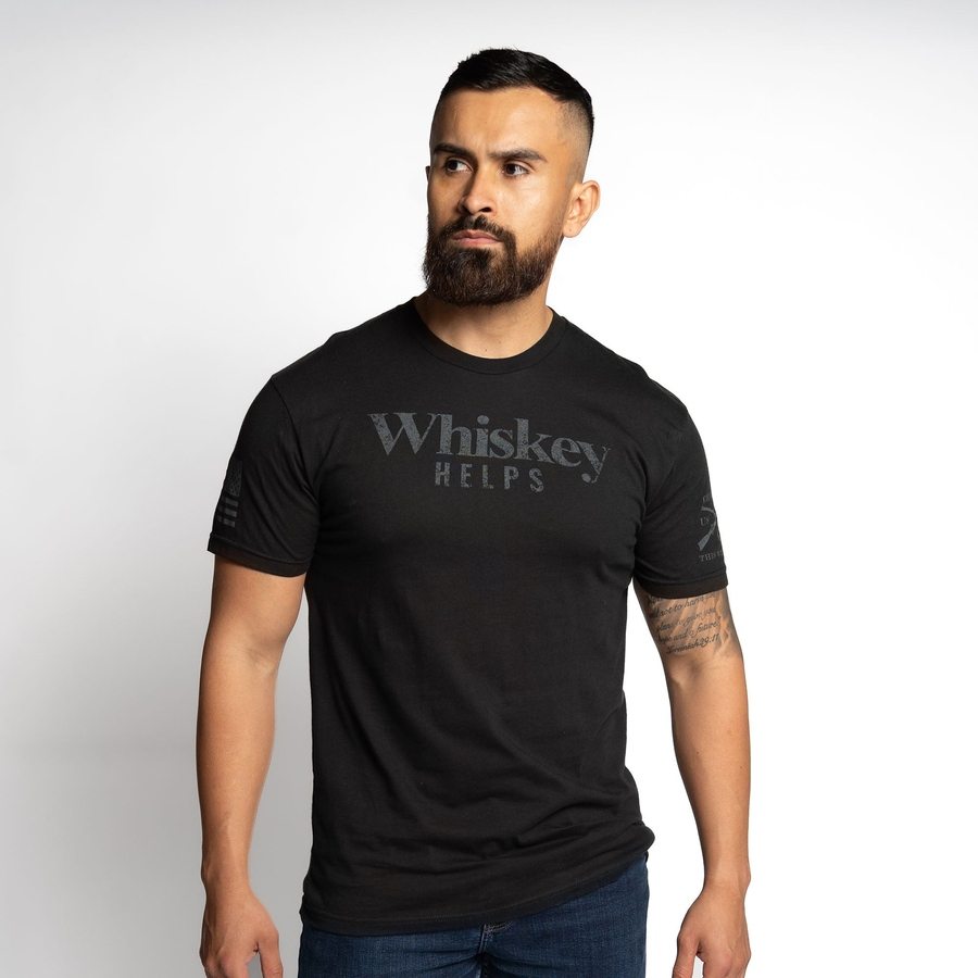 Whiskey Helps™ T-Shirt - Black